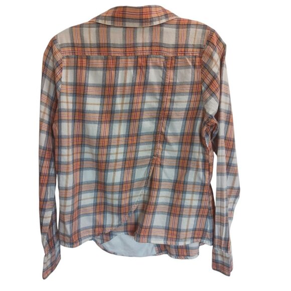 Aventura Women Plaid Button-Up Long-Sleeve Organic Cotton Multicolor Small - Picture 2 of 14